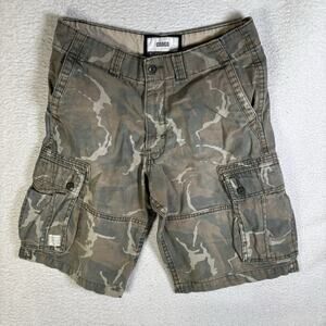 Levis Camo Cargo Shorts Mens 32 Green Made To Fit Outdoor Y2K Grunge
